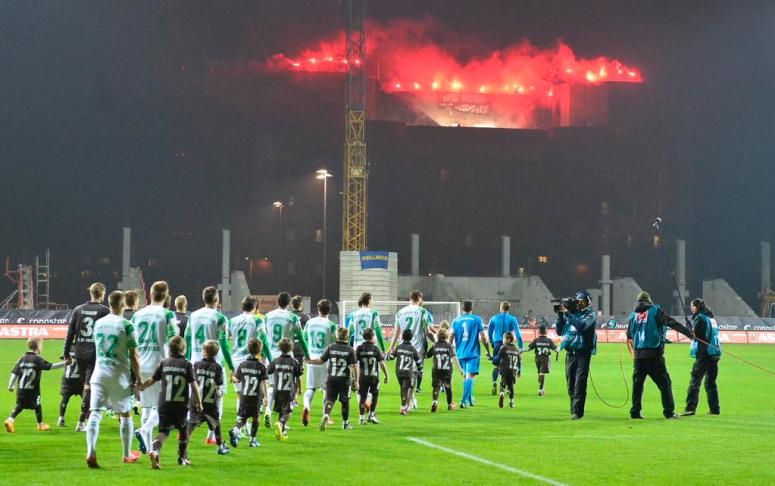 Pyrobunker hinter Einlauf